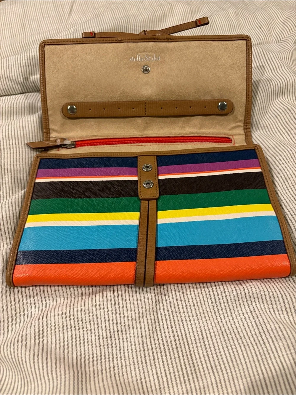 Stella & Dot Bring Your Bling Travel Jewelry Pouch Organizer Preowned